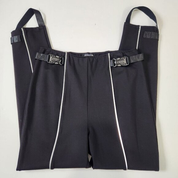 Dolls Kill Poster Grl NWT Stirrup Pants Womens XXL Black Pull On Jersey Knit - Picture 8 of 9